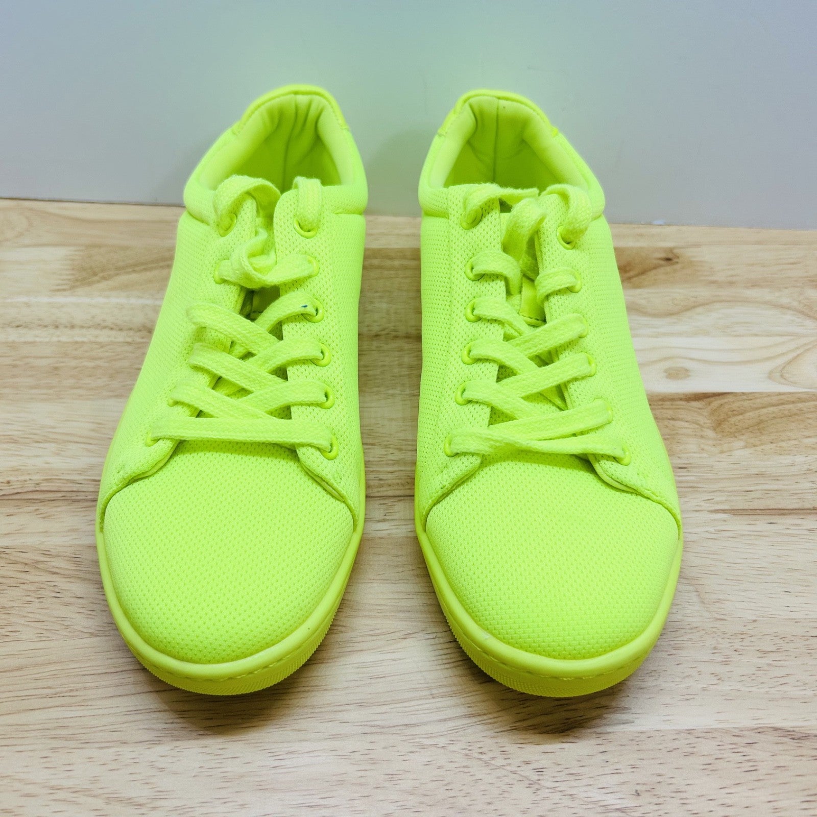 Zara Basic Collection Neon Yellow Sneakers Womens EU 38 US 7.5 8
