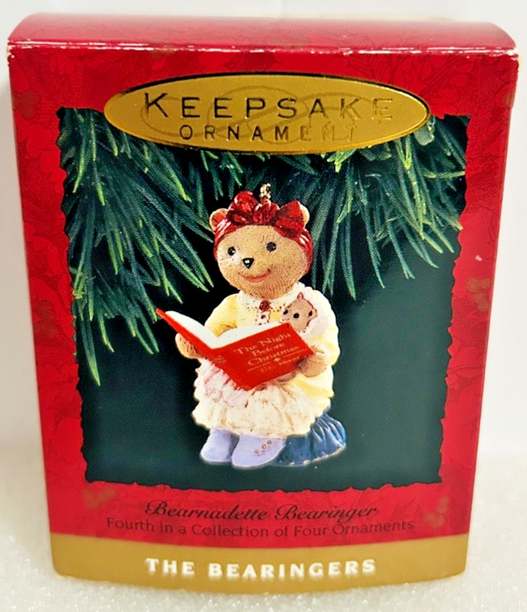 Hallmark Bearingers Beardadette Bearinger 1993 Keepsake Ornament MIB