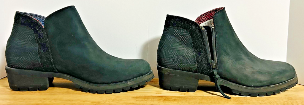 The North Face Womens Ankle Boots Black Waterproof Size 8.5 Lug Sole