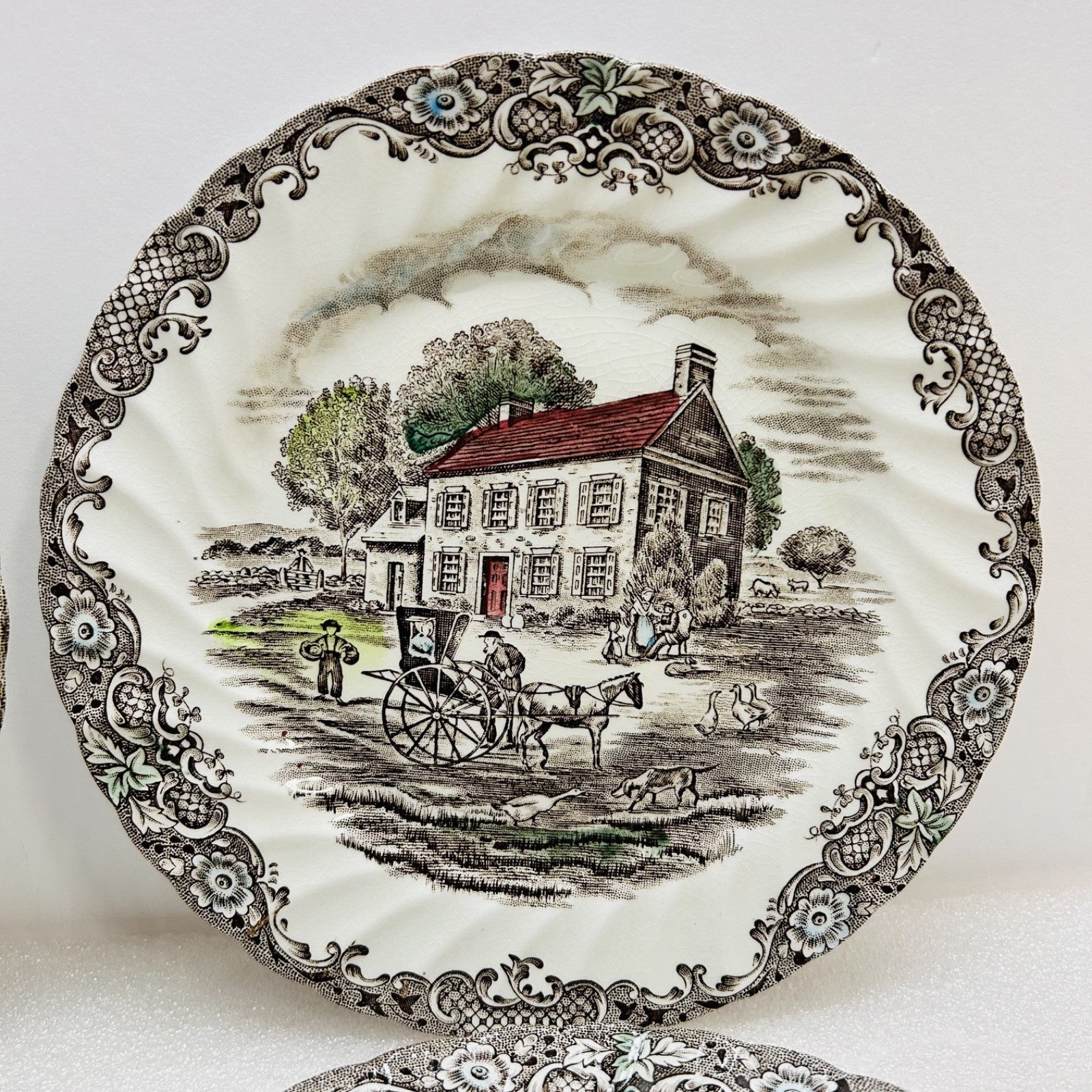 Johnson Brothers Heritage Hall Pennsylvania Fieldstone Salad Plates Set of 5