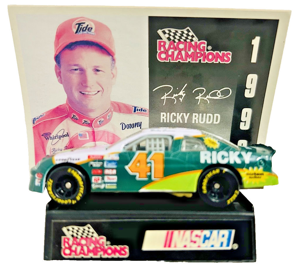 Ricky Rudd #41 NASCAR Diecast Car w/ Autograph Card Racing Champions