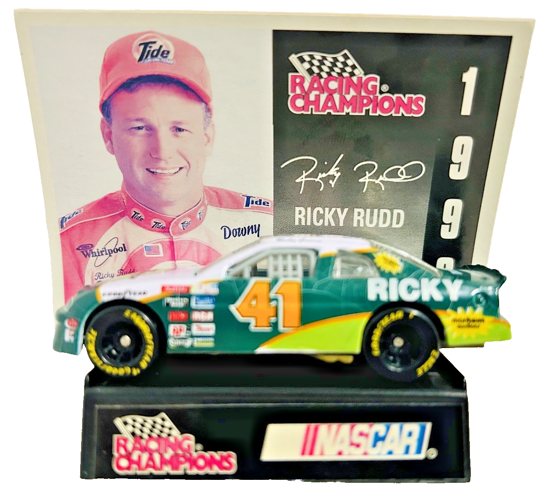 Ricky Rudd #41 NASCAR Diecast Car w/ Autograph Card Racing Champions