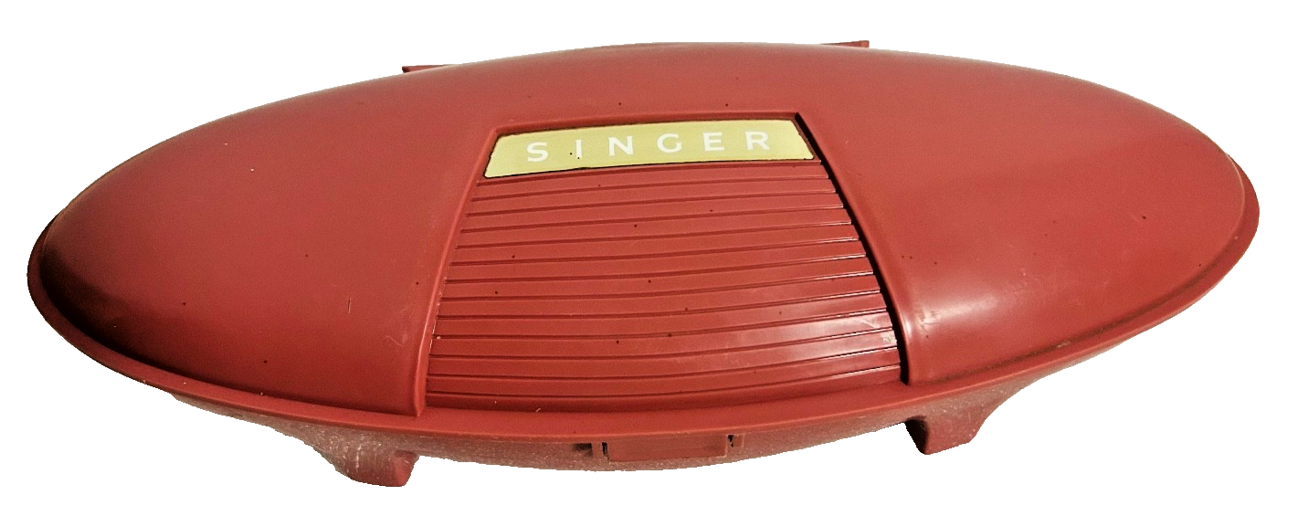 Vintage Singer Buttonholer Sewing Attachment Set w/ Pink Case Manual Templates