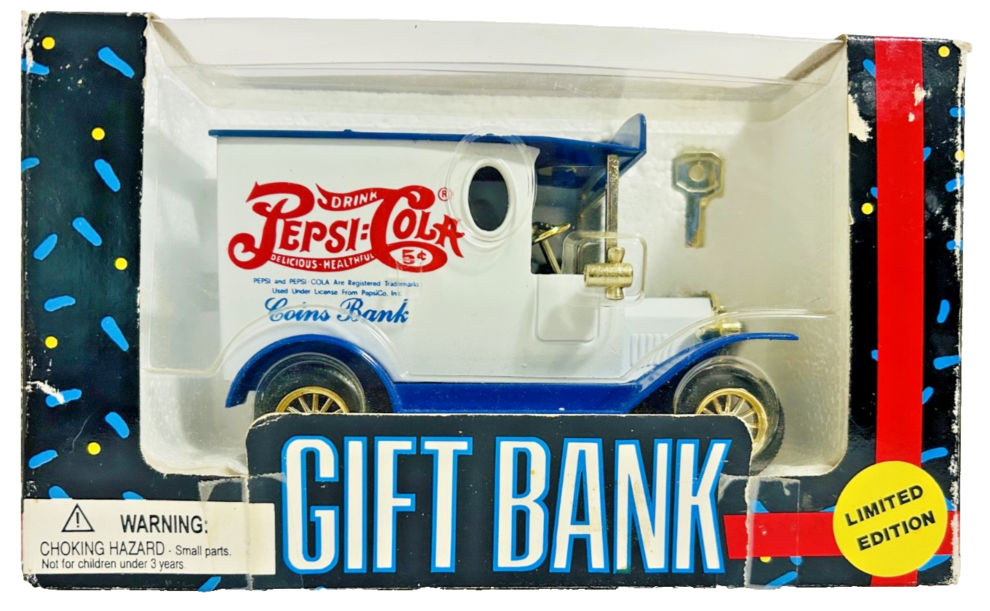 Vintage Pepsi-Cola Diecast Coin Bank Delivery Truck Gift Bank 31402