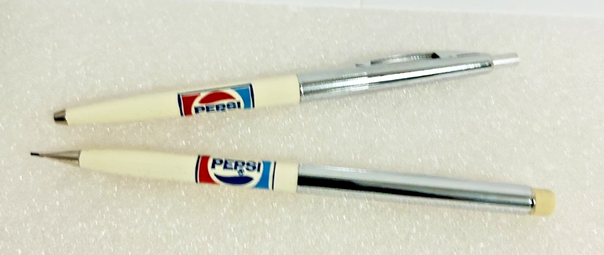 Vintage Pepsi Logo Pen & Pencil Set Sheaffer Box Advertising Promo
