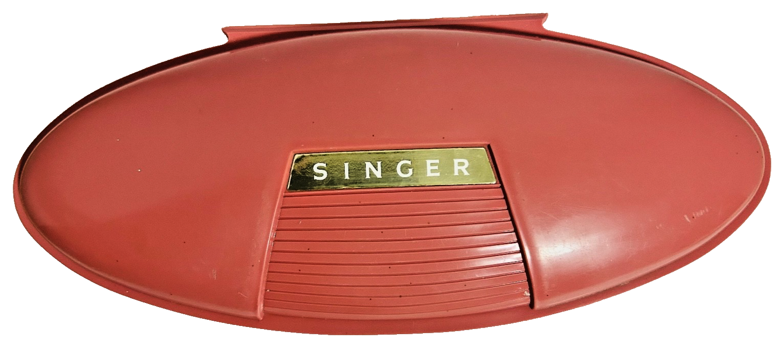 Vintage Singer Buttonholer Sewing Attachment Set w/ Pink Case Manual Templates