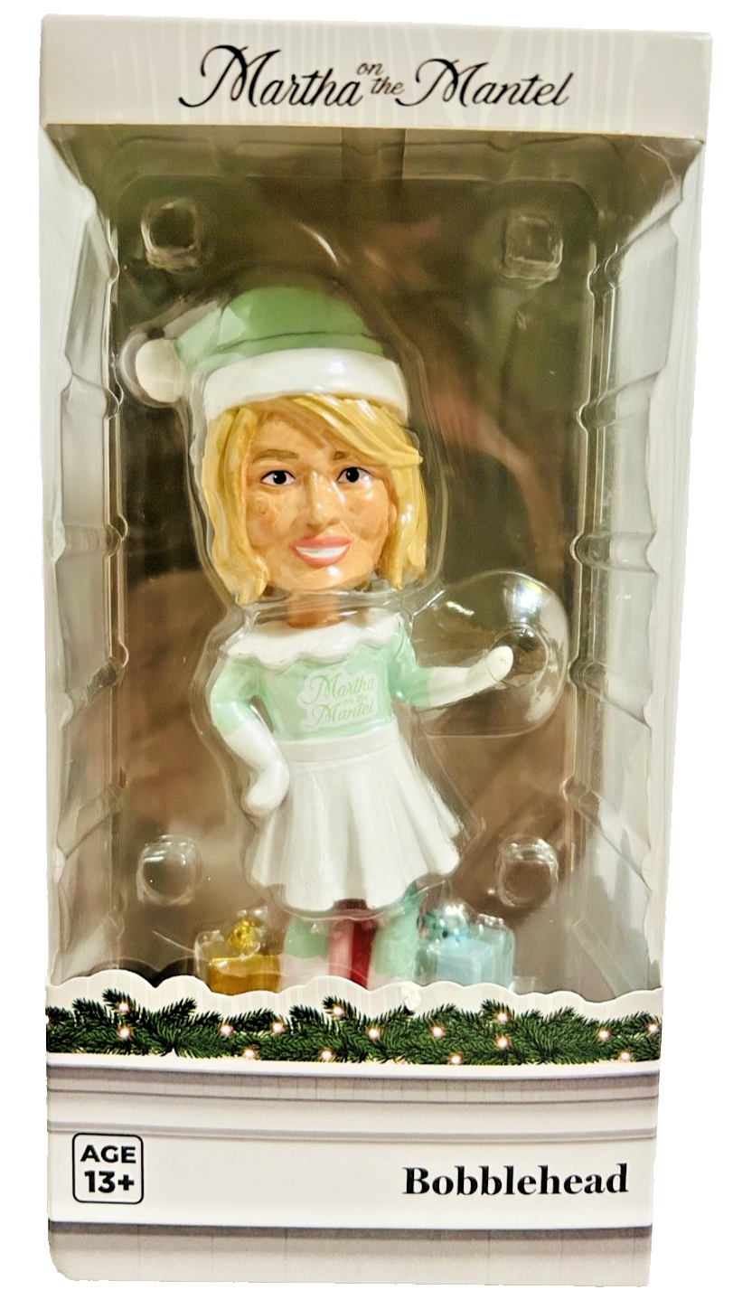 Martha on the Mantel Christmas Bobblehead Figure CultureFly Holiday Decor