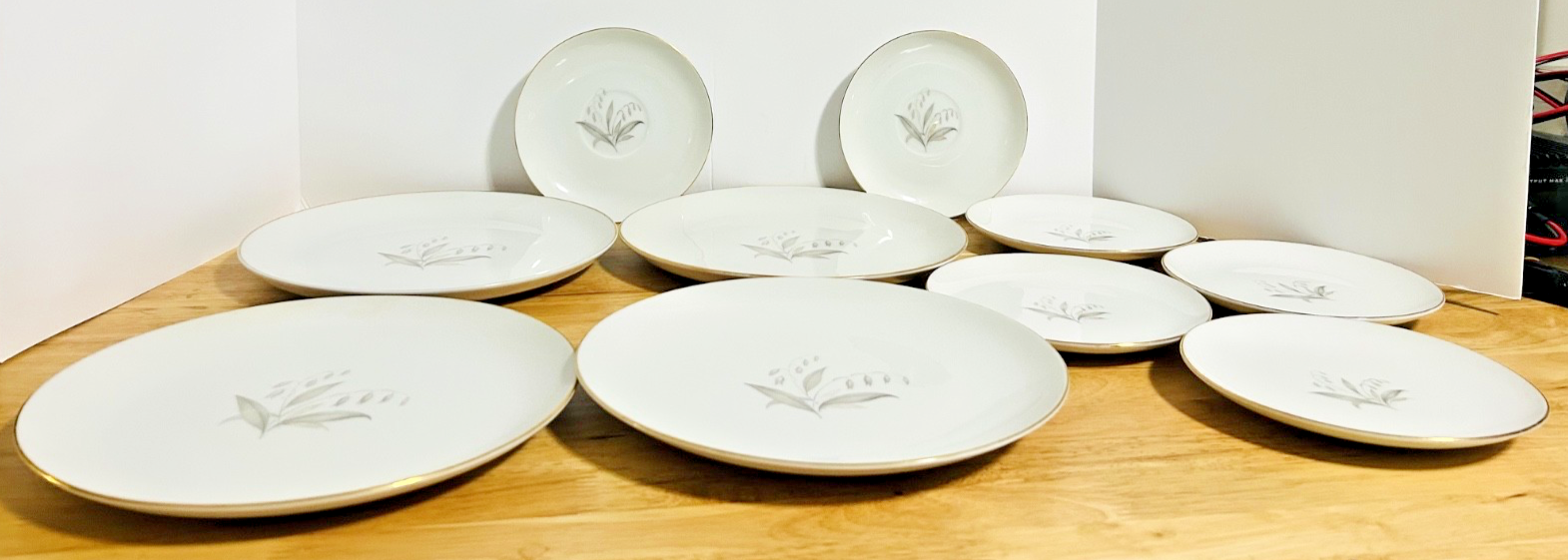 Kaysons Fine China Golden Rhapsody 10-Pc Plate Set Gold Trim Japan