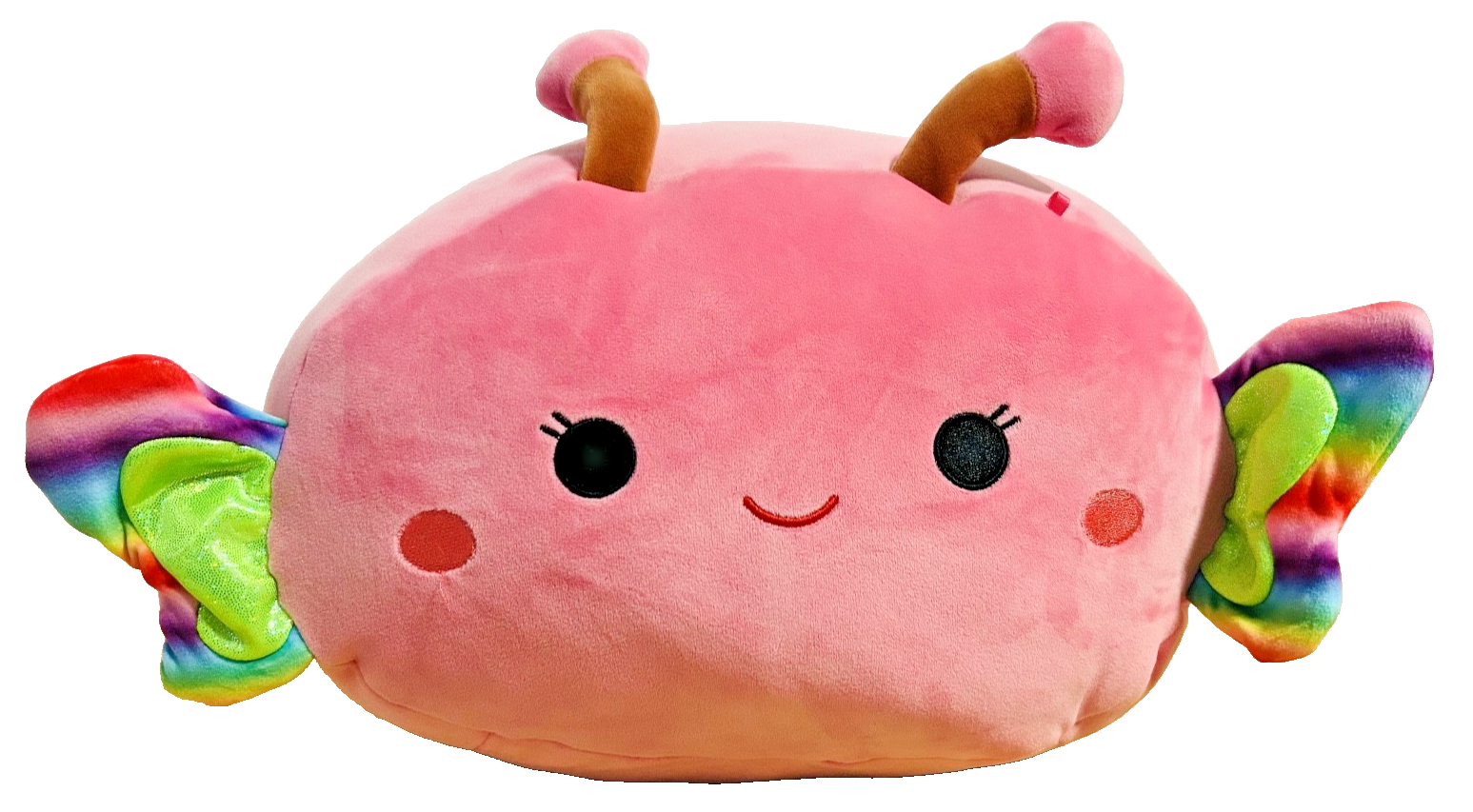 Squishmallows Stackable Pink Axolotl Plush Rainbow Gills Jazwares 16”