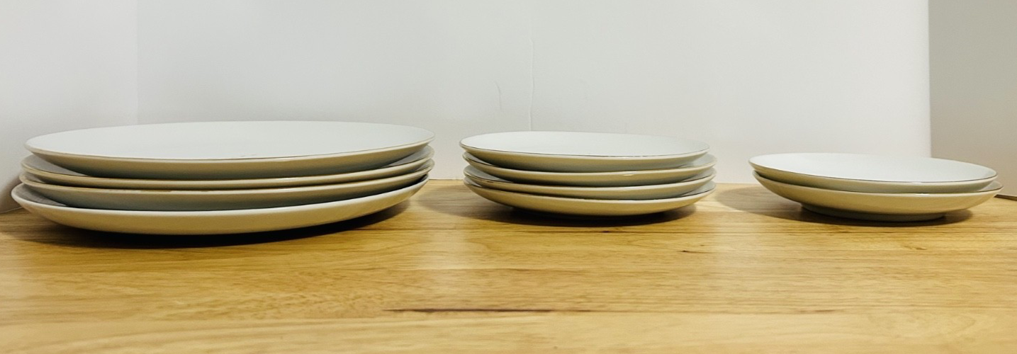 Kaysons Fine China Golden Rhapsody 10-Pc Plate Set Gold Trim Japan