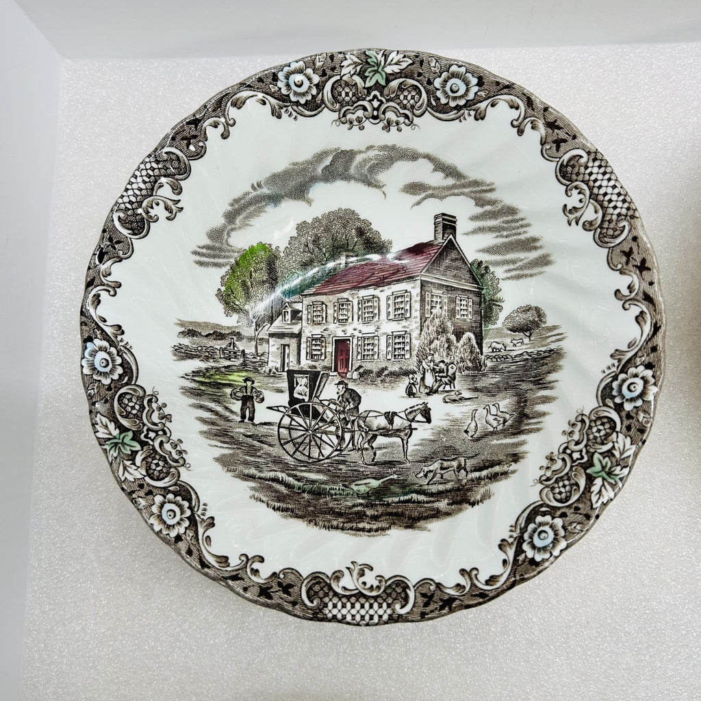 Johnson Brothers Pennsylvania Fieldstone Soup Cereal Bowls Set of 4 England