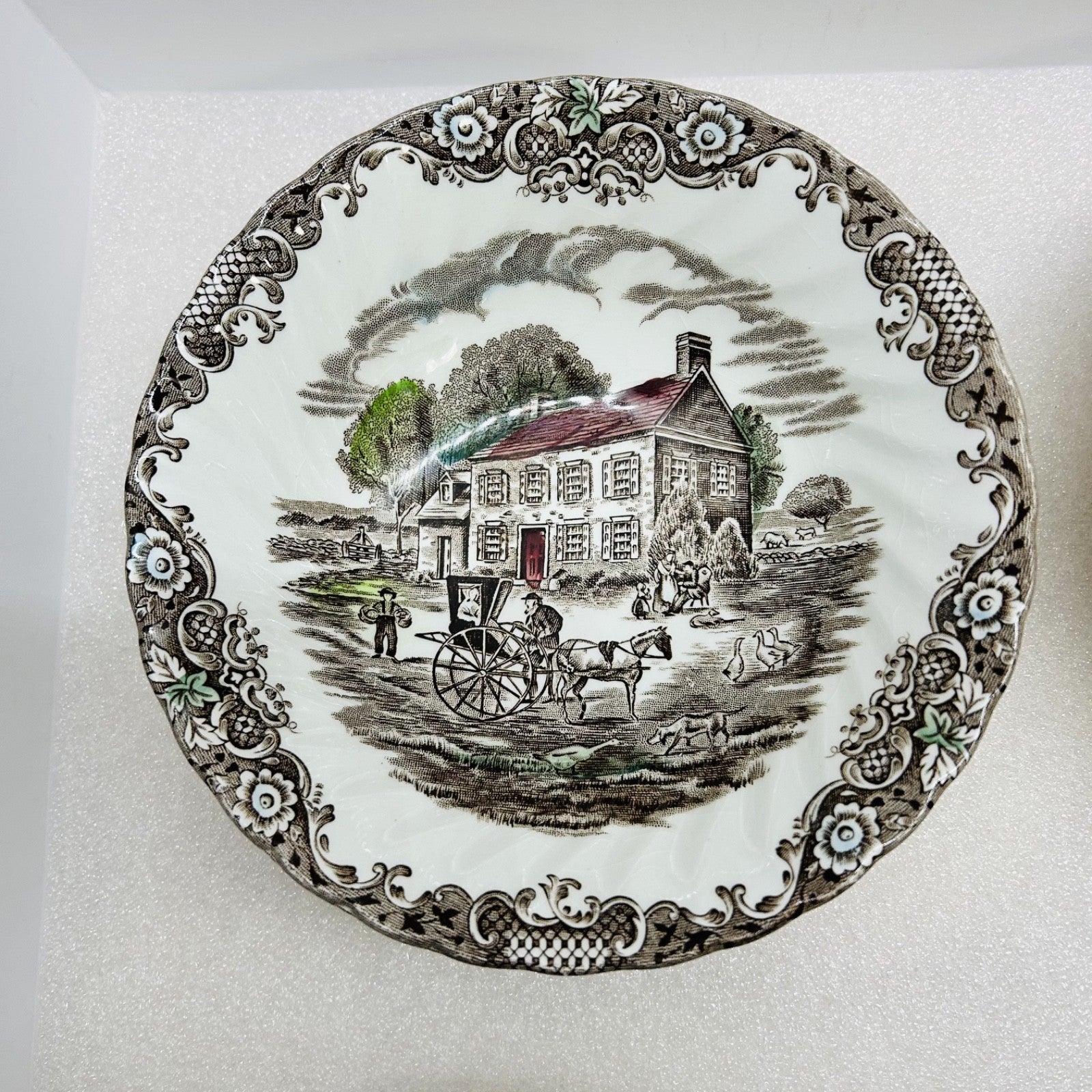 Johnson Brothers Pennsylvania Fieldstone Soup Cereal Bowls Set of 4 England