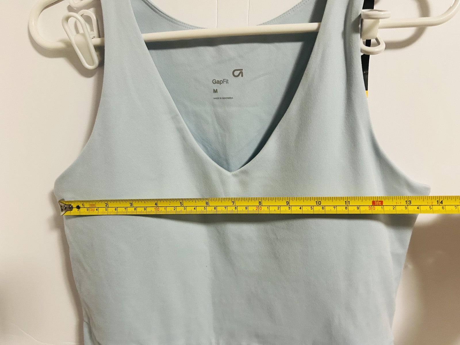 GapFit Active Tank Dress Medium Light Blue Shelf Bra NWT