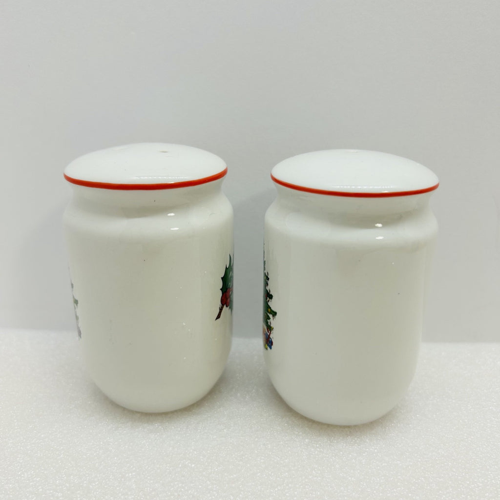 Cuthbertson American Christmas Tree Salt Pepper Shakers Set w Box