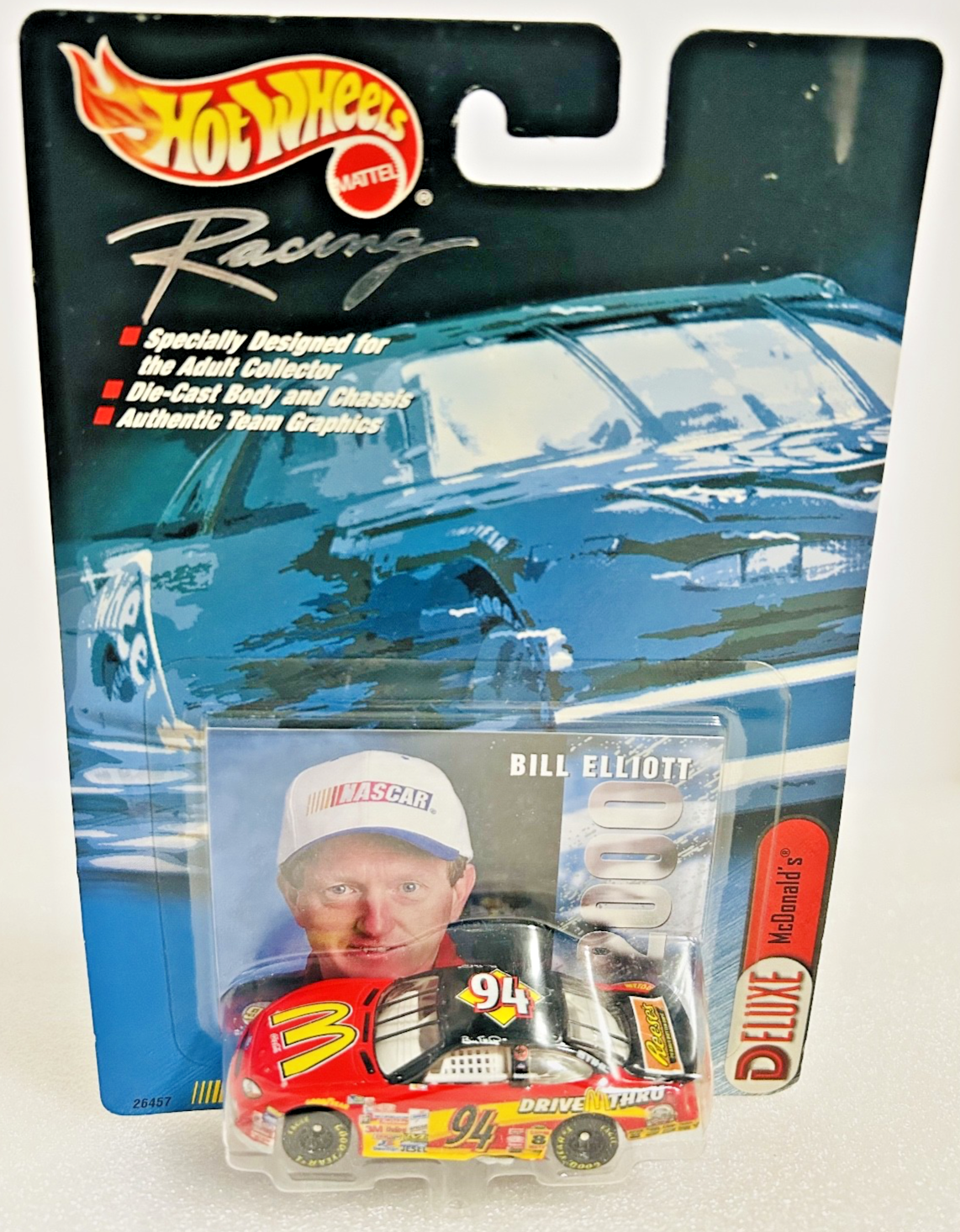 Hot Wheels Racing Deluxe Bill Elliott #94 McDonalds NASCAR 1/64 MOC