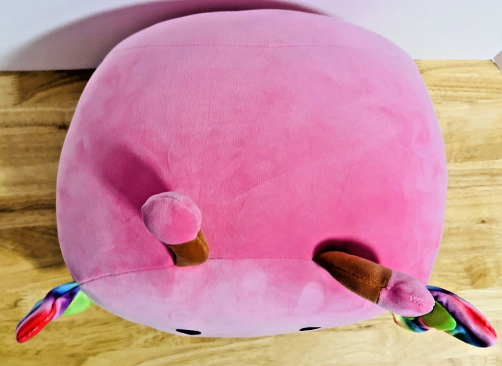 Squishmallows Stackable Pink Axolotl Plush Rainbow Gills Jazwares 16”