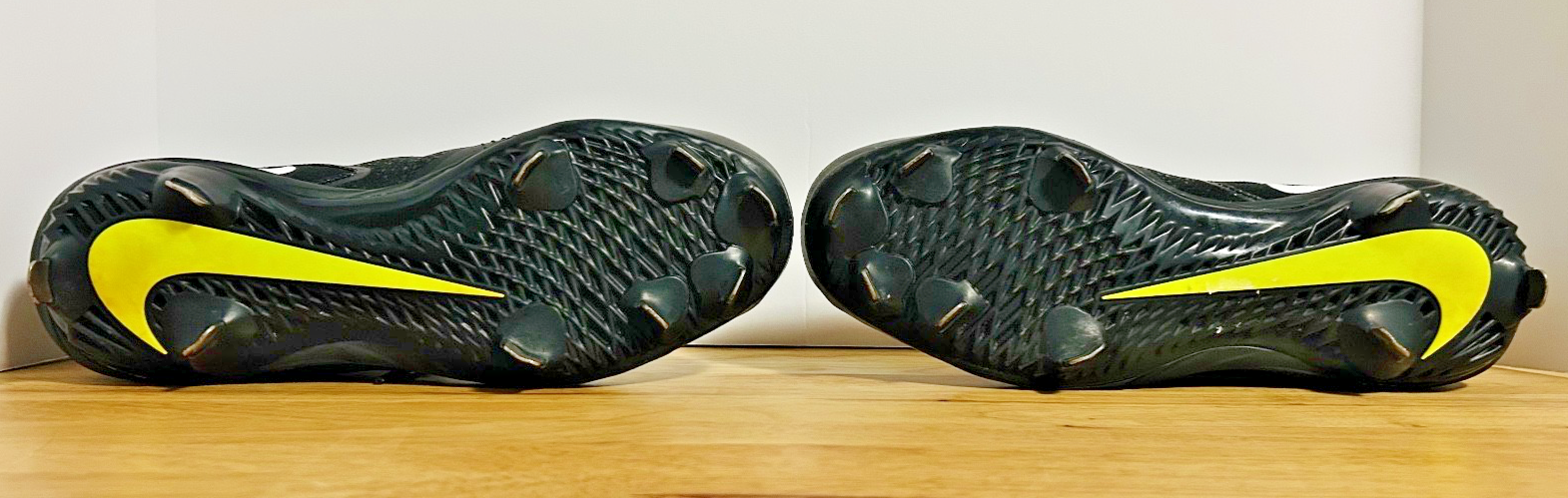 Nike Vapor Metal Baseball Cleats Black White LunarLON Men's 10.5