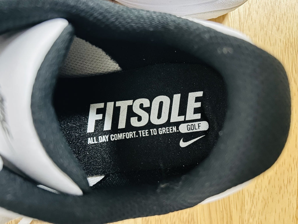 Nike Golf FITSOLE White Black Spikeless Shoes Womens 6.5 CT0531 101