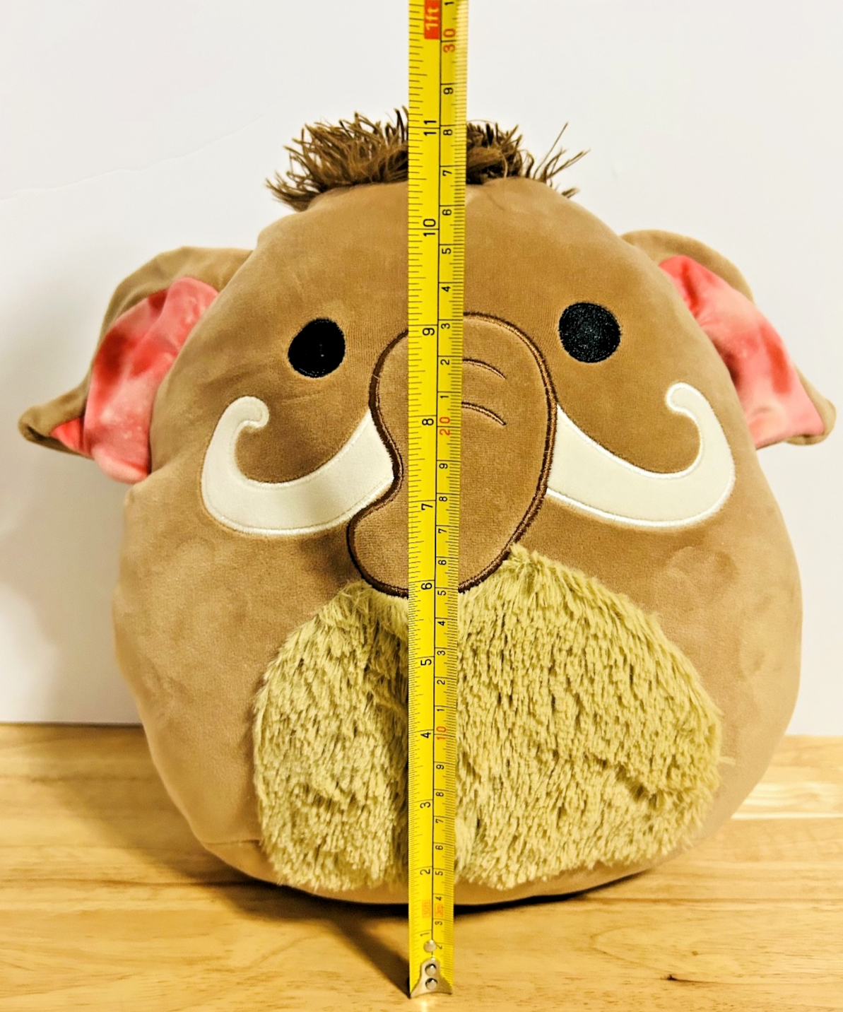 Squishmallows Woolly Mammoth Plush 12” Brown Kellytoy Original Soft Toy