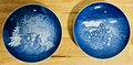 Bing & Grondahl 7" Porcelain ChristmassCollector Plate - Blue