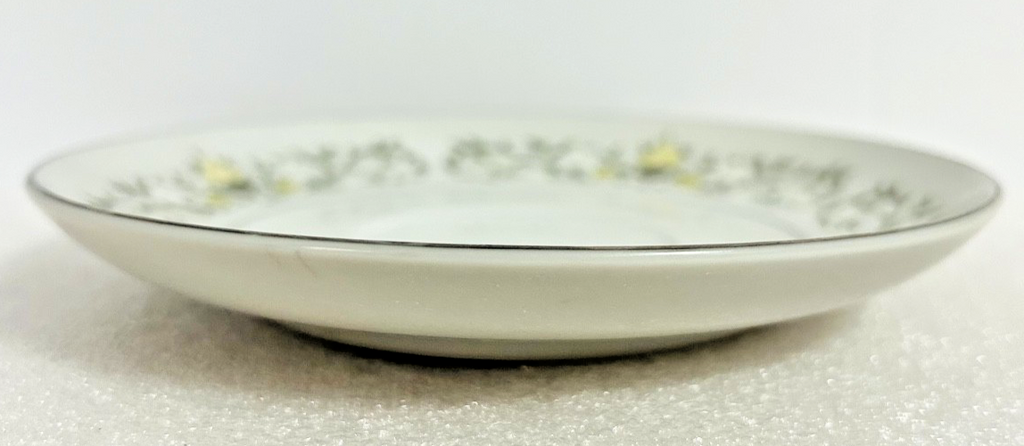 Fine China Japan Florentine 6" Saucer Plate Green Yellow Floral