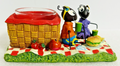 Yankee Candle Ant Picnic Tealight Holder Bench Scene Garden Decor