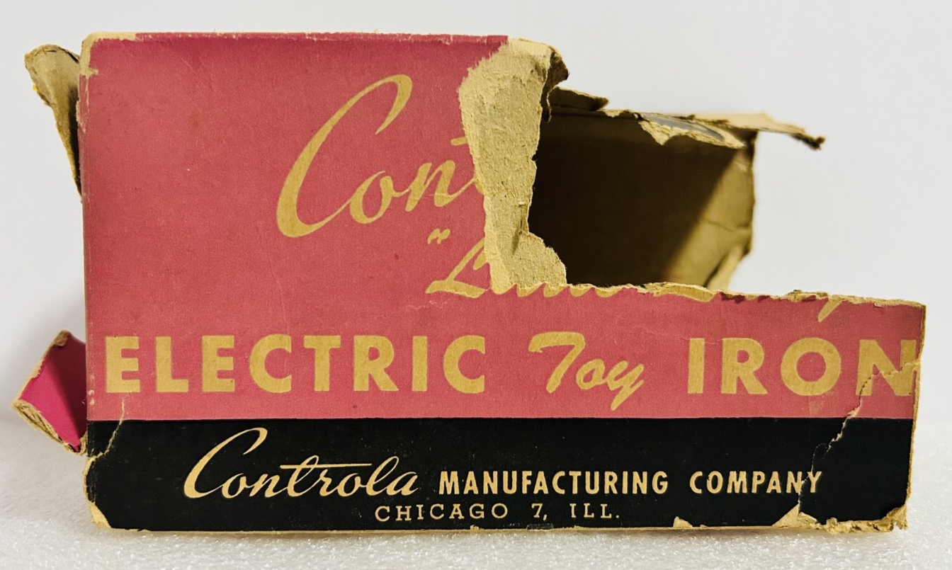 Vintage Controla Little Lady Electric Toy Iron Model 300 w/ Box Untested