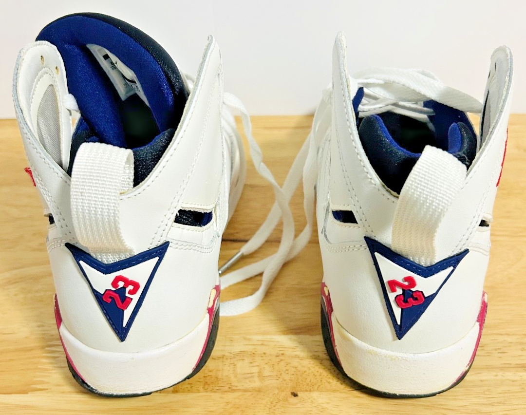 2012 Girl's Nike Air Jordan 7 Retro GS Fireberry 442960-117 Size 6.5Y