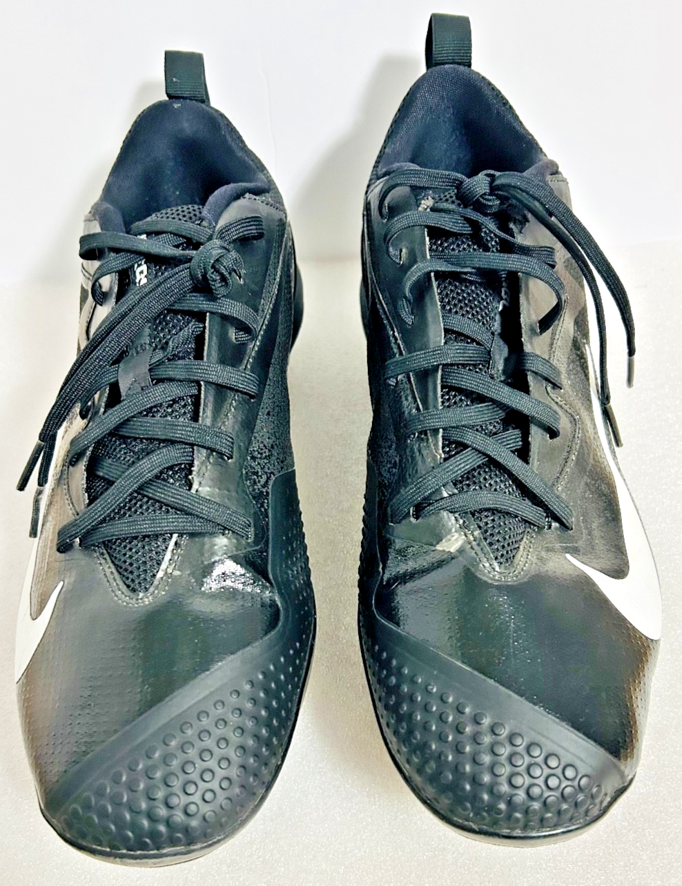 Nike Vapor Metal Baseball Cleats Black White LunarLON Men's 10.5