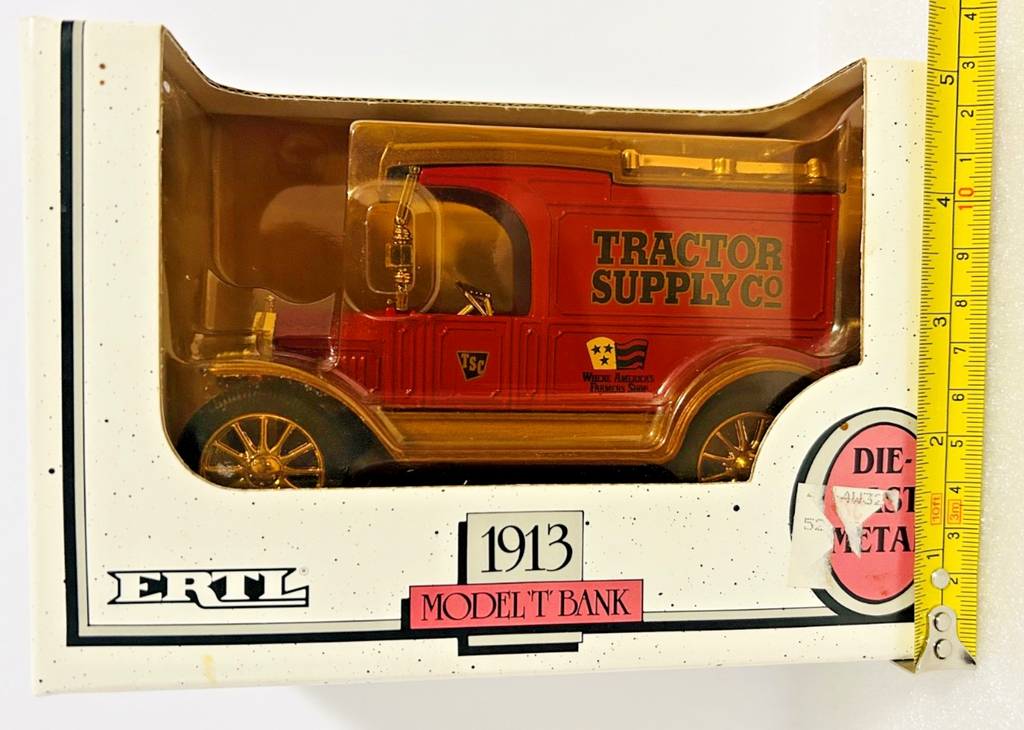 Ertl 1913 Model T Bank Tractor Supply Co Diecast Metal 1/25 Scale NIB