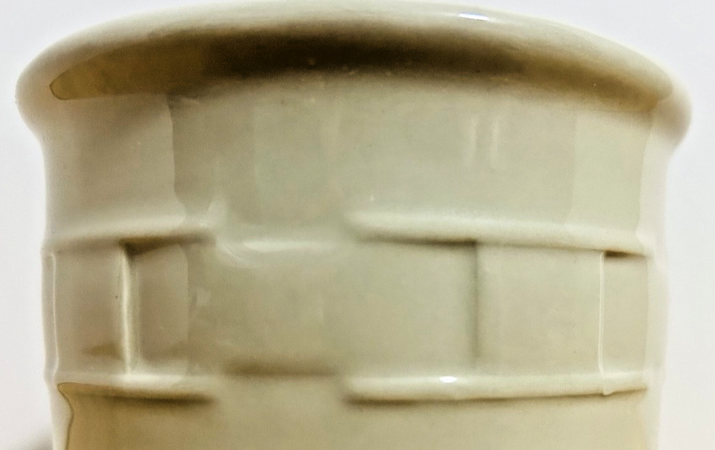 Longaberger Pottery 1 Pint Salt Crock Ivory 31691 Made in USA w Box 1998