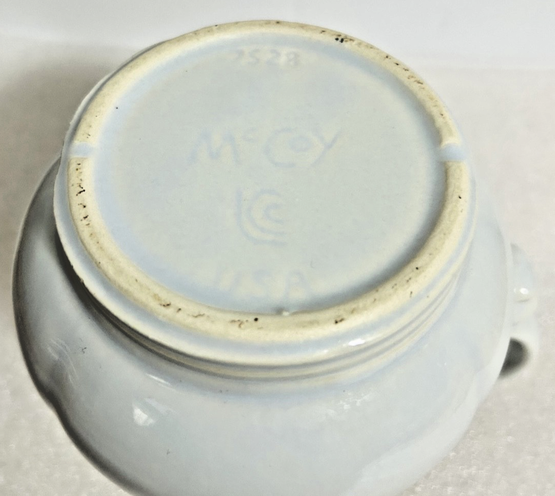 McCoy Strawberry Creamer & Open Sugar Bowl Set Vintage USA Pottery