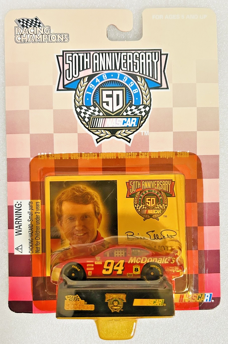 Bill Elliott #94 McDonald's NASCAR Racing Champions 50th Anniversary 1:64