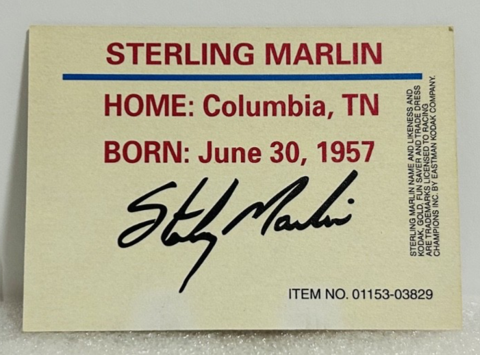 Sterling Marlin #4 Kodak 1996 Monte Carlo Racing Champions 1:64 w/Card
