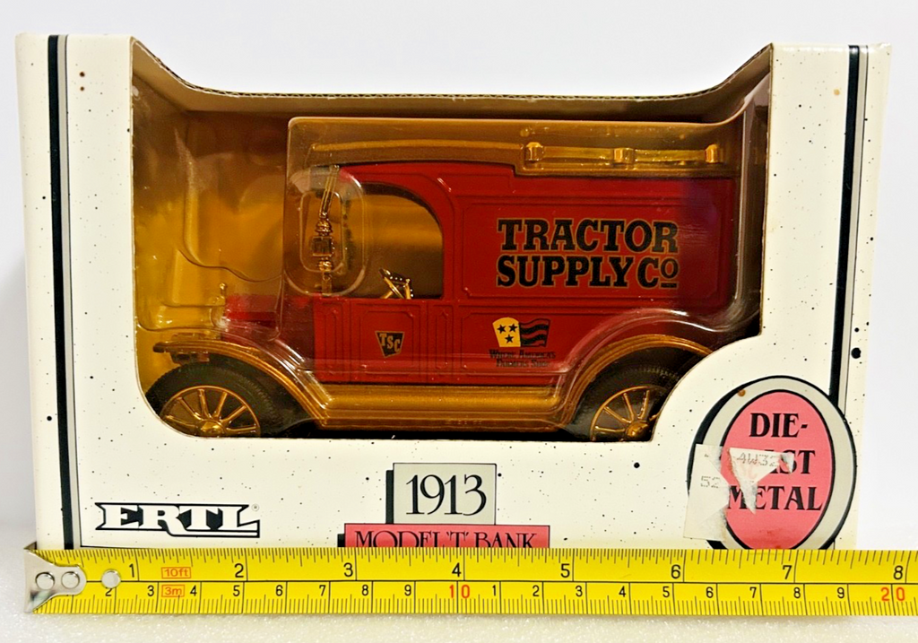 Ertl 1913 Model T Bank Tractor Supply Co Diecast Metal 1/25 Scale NIB