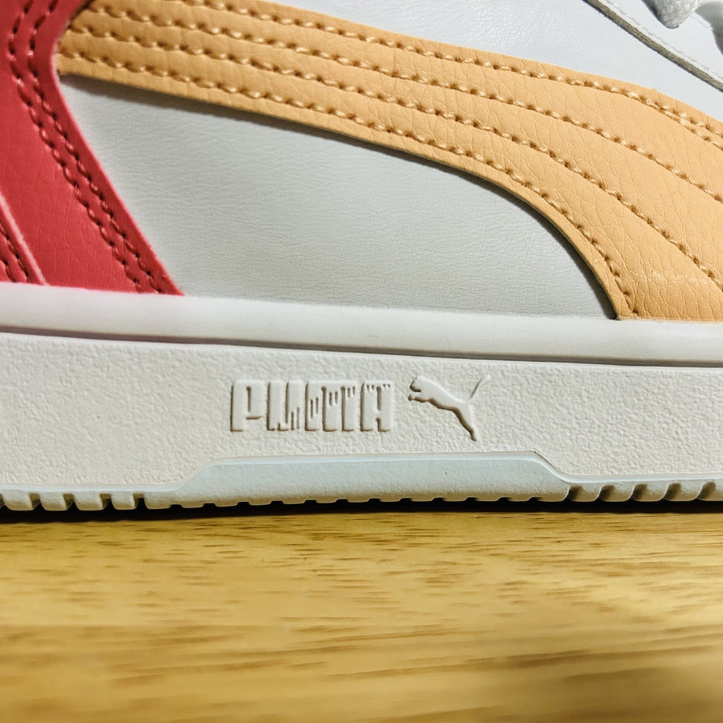 Puma Rebound LayUp Mid White Coral Womens 6.5C Sneakers 370486 35