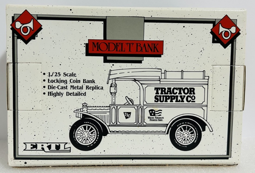 Ertl 1913 Model T Bank Tractor Supply Co Diecast Metal 1/25 Scale NIB