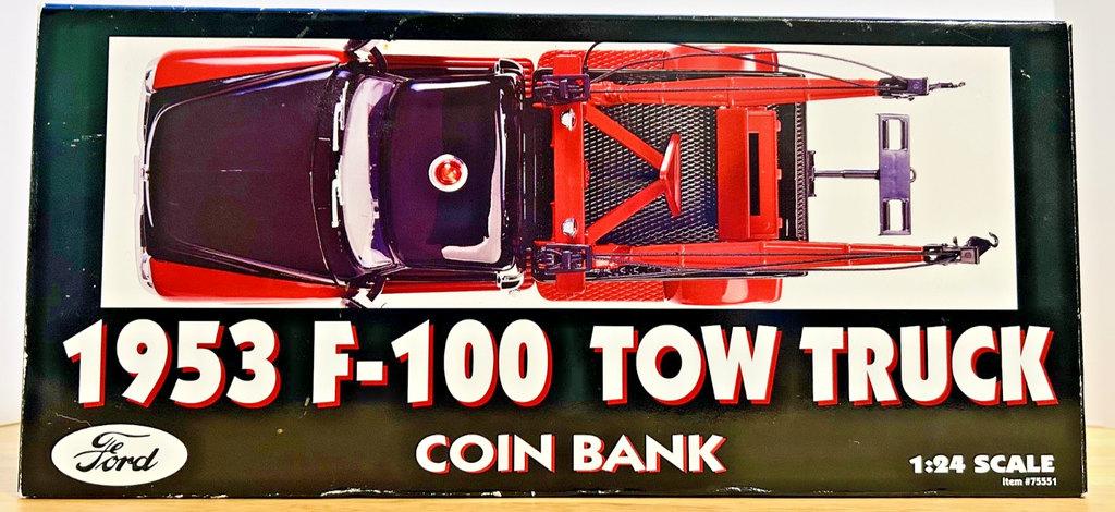 Gearbox Citgo 1953 Ford F-100 Tow Truck Coin Bank 1:24 Diecast