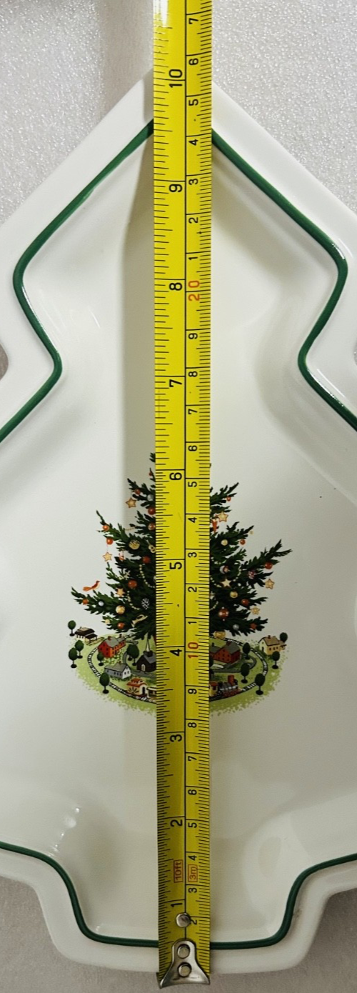 Pfaltzgraff Christmas Tree Serving Dish Platter USA Holiday
