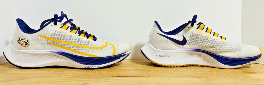 Nike Zoom Pegasus 37 LSU Tigers Running Shoes Men’s 7.5 White CZ5383-100