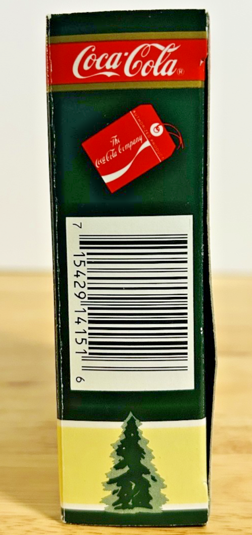 Coca-Cola Trim A Tree Santa Bottle Cap Ornament 1990 Boxed Coke