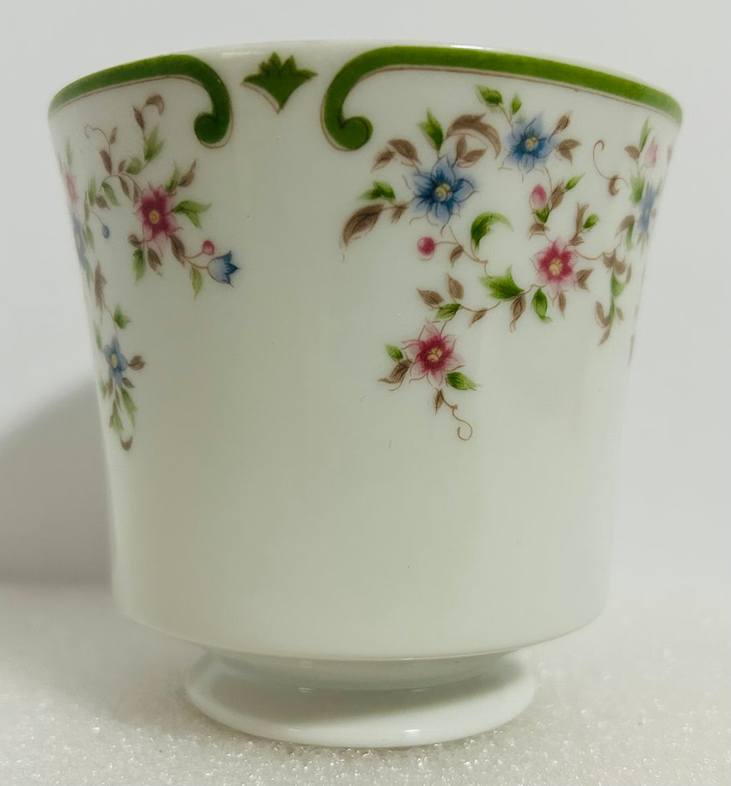 Mikasa Beaumont L5003 Cup Saucer Plate Set Japan Floral Green Rim