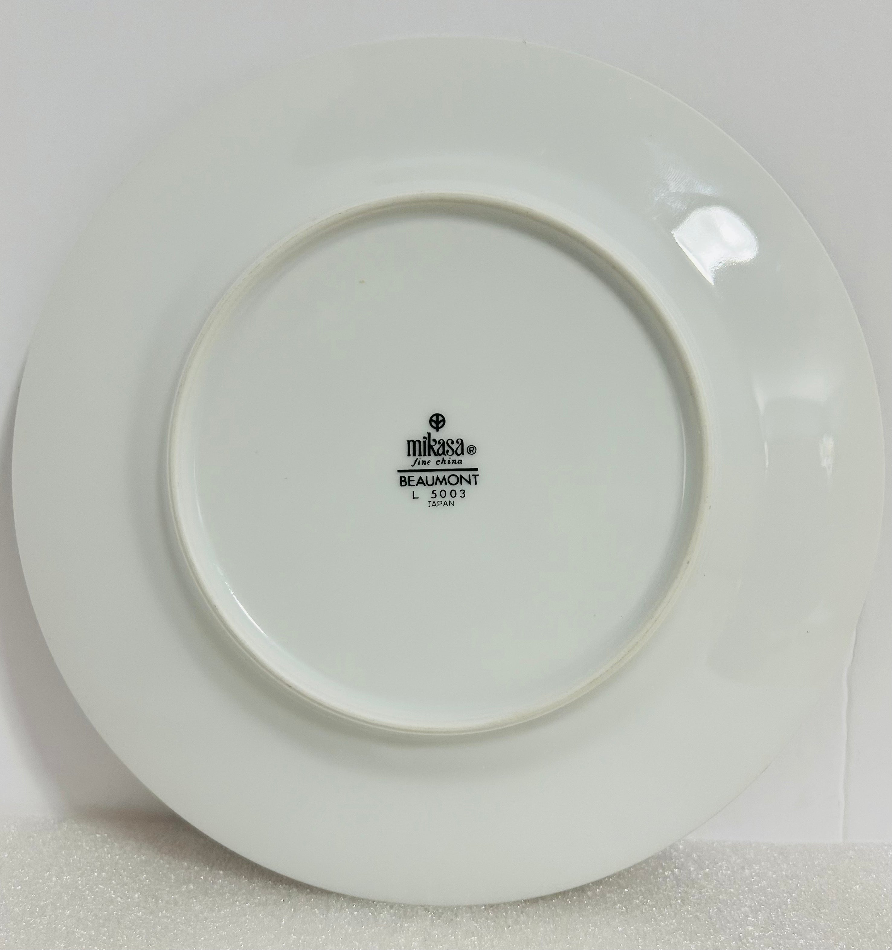 Mikasa Beaumont L5003 Cup Saucer Plate Set Japan Floral Green Rim