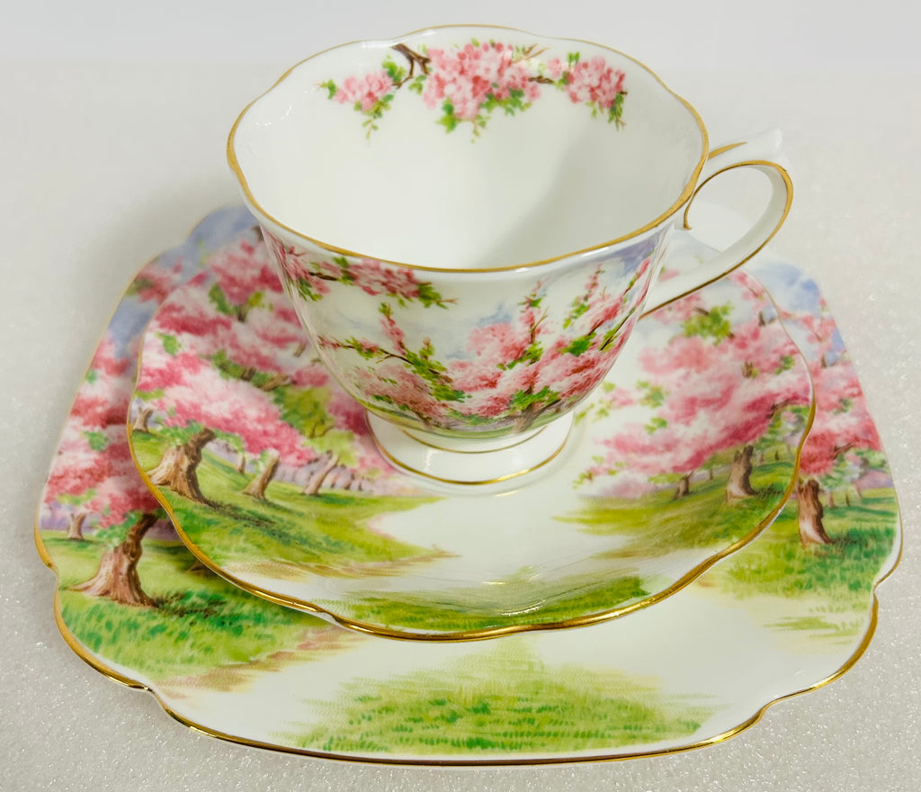 Royal Albert Blossom Time Trio Cup Saucer Plate England