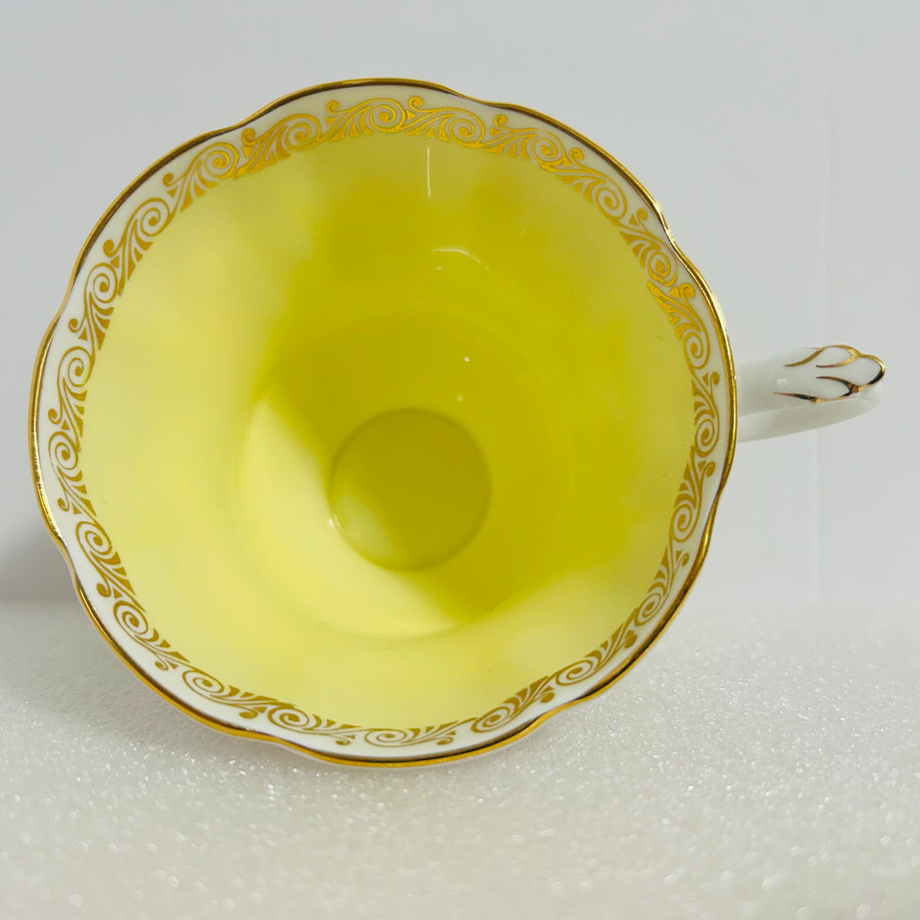Royal Albert Green Park Yellow Teacup & Saucer England Bone China