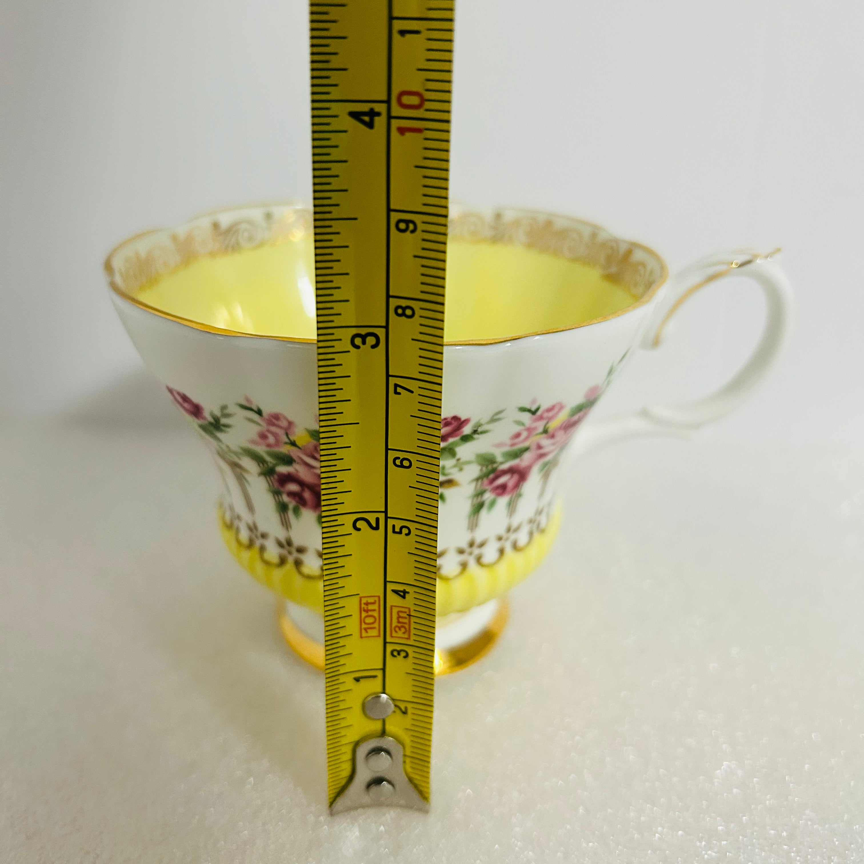 Royal Albert Green Park Yellow Teacup & Saucer England Bone China