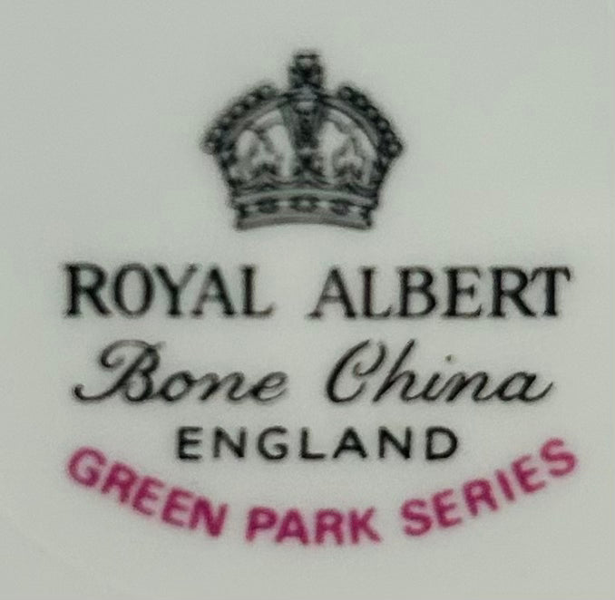 Royal Albert Green Park Yellow Teacup & Saucer England Bone China