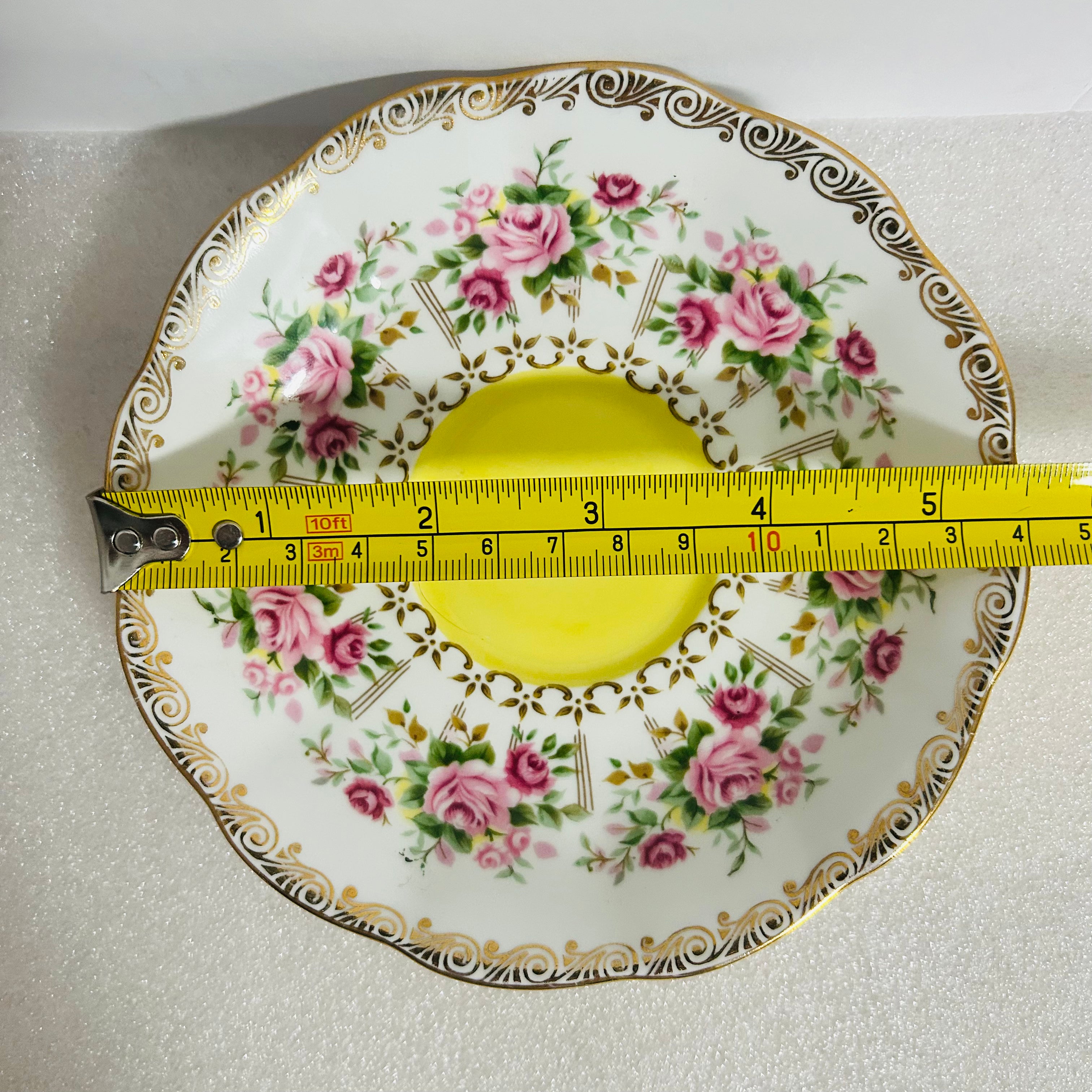 Royal Albert Green Park Yellow Teacup & Saucer England Bone China