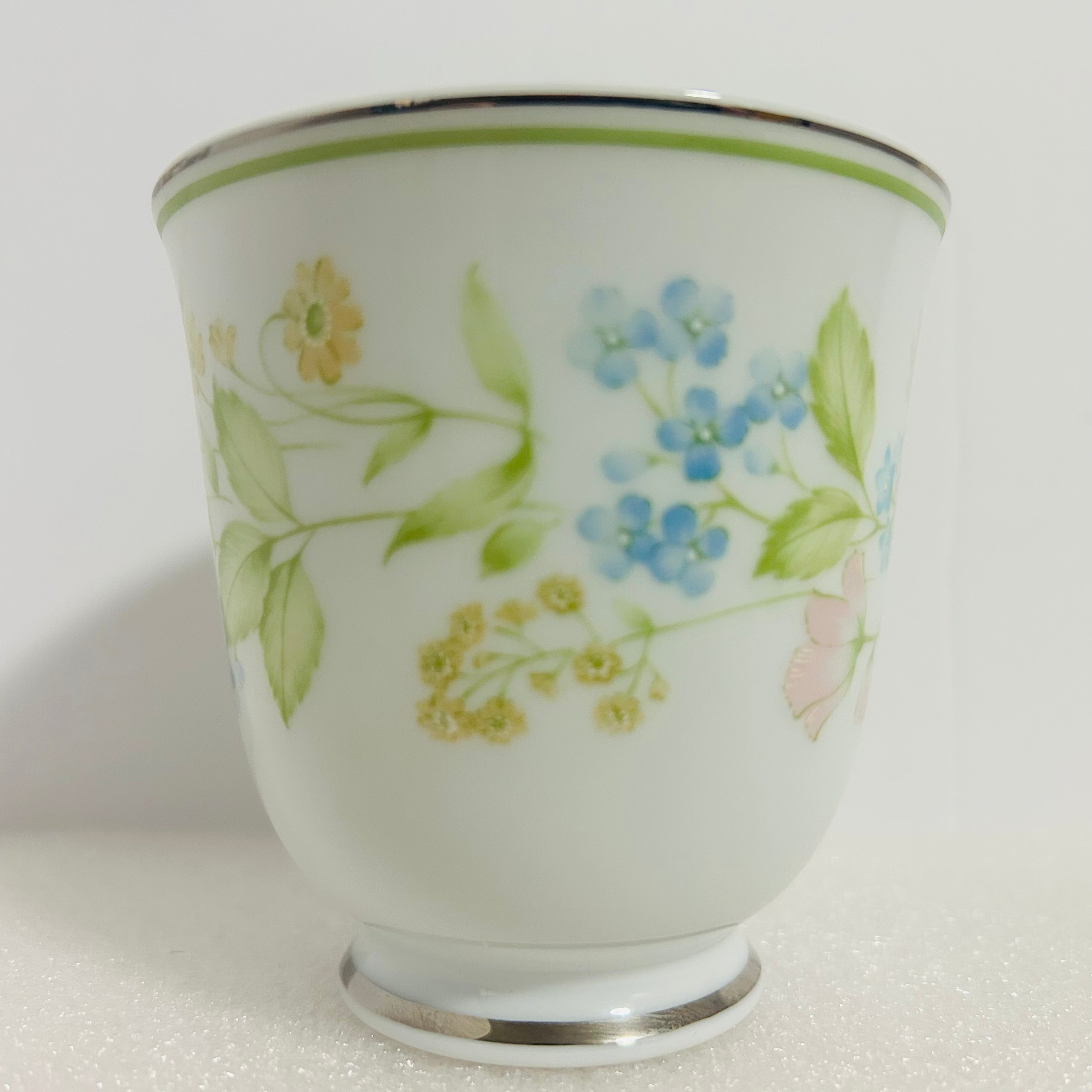Noritake Essence 2606 Cup Saucer & Salad Plate Set Floral Japan