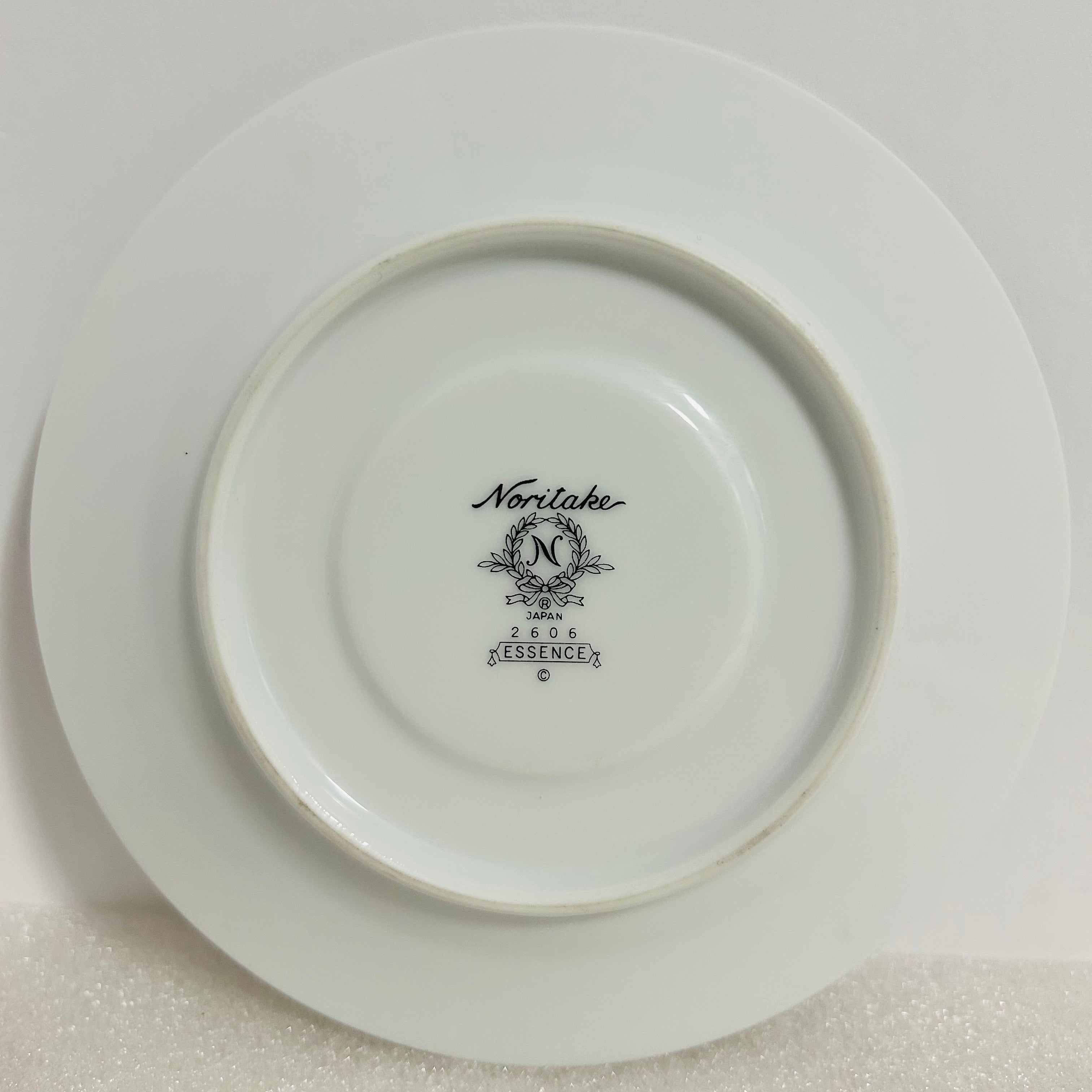 Noritake Essence 2606 Cup Saucer & Salad Plate Set Floral Japan